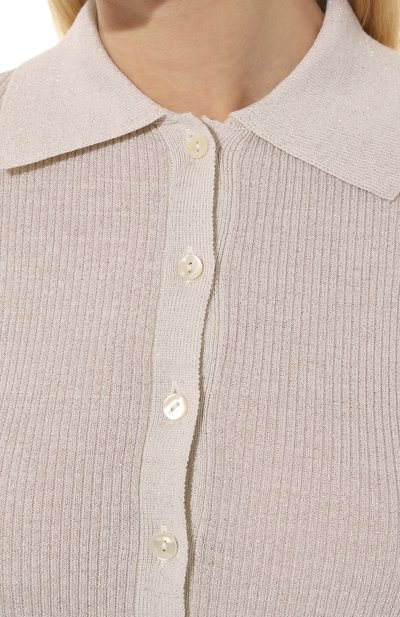 Шерстяное поло P.A.R.O.S.H. кремового цвета по цене 27800 руб., арт. L0ULUX-D540674, фото 5 Шерстяное поло P.A.R.O.S.H., арт. L0ULUX-D540674, фото 5