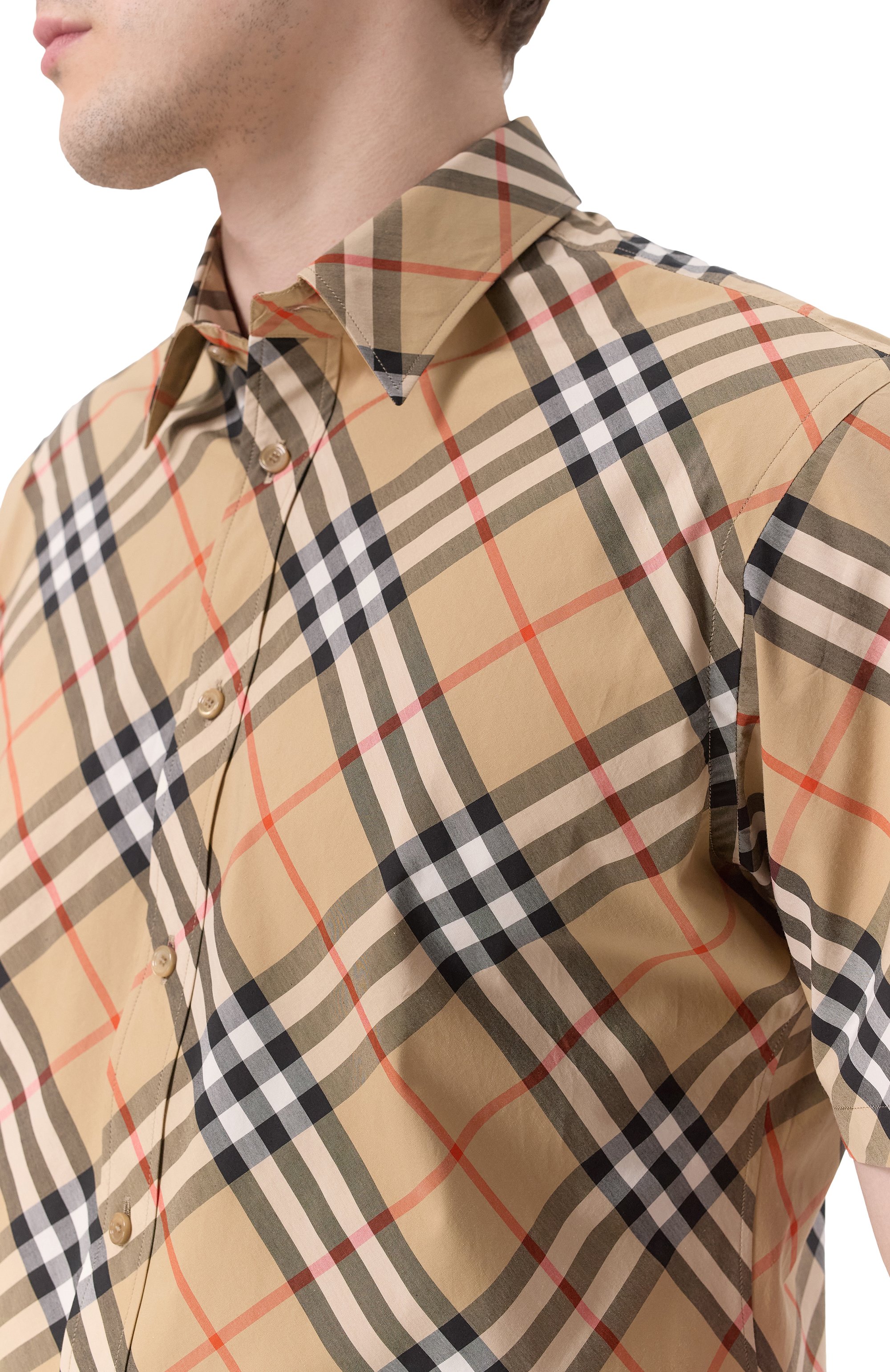 Хлопковая рубашка BURBERRY, арт. 8087637, фото 5