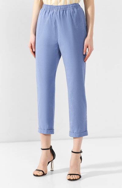Хлопковые брюки ACNE STUDIOS голубого цвета по цене 24600 руб., арт. AK0084, фото 3 Хлопковые брюки ACNE STUDIOS, арт. AK0084, фото 3