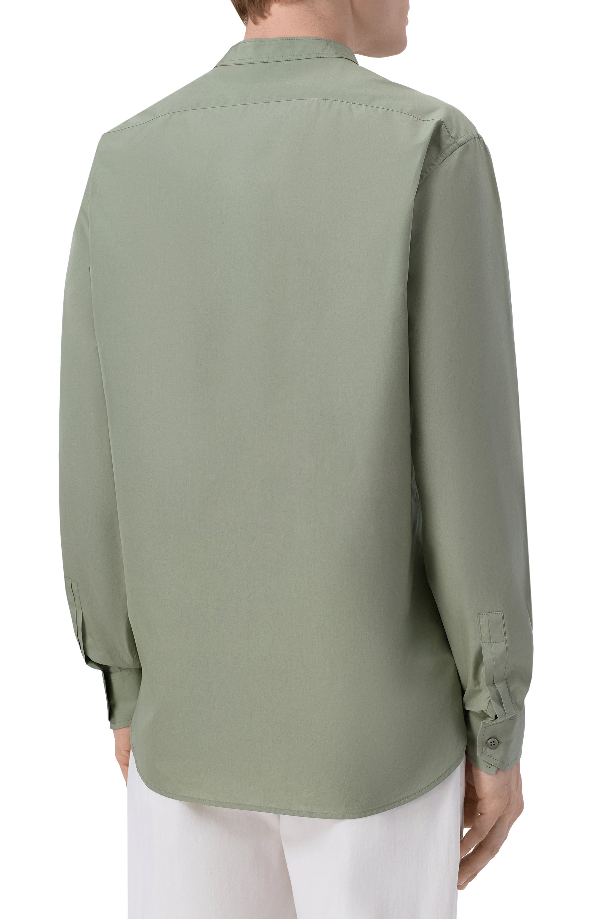 Хлопковая рубашка MVST хаки цвета по цене 89950 руб., арт. M26.2PM.B008/F080, фото 4 Хлопковая рубашка MVST, арт. M26.2PM.B008/F080, фото 4