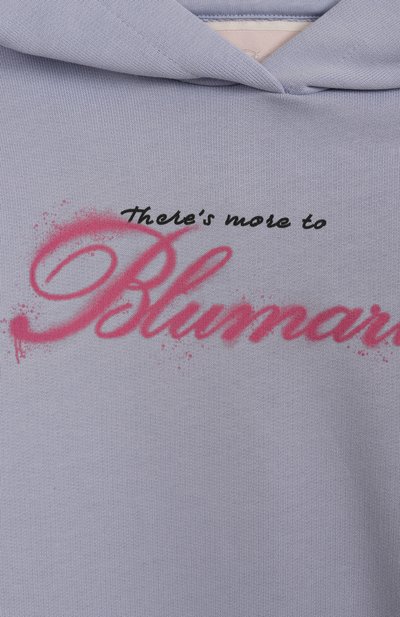 Хлопковое худи BLUMARINE, арт. BFFE0120/FF007/6-12A, фото 3