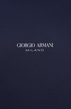 Мужская хлопковая футболка GIORGIO ARMANI темно-синего цвета, арт. GM001085/TE10629 | Фото 6 (Рукава: Короткие; Материал внешний: Хлопок; Длина (для топов): Стандартные; Принт: Без принта; Стили: Кэжуэл; Кросс-КТ: Джерси; Мужское Кросс-КТ: Футболка-одежда)