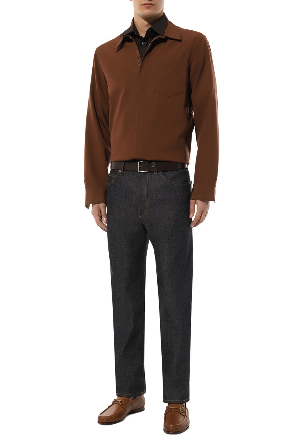 Джинсы GUCCI темно-синего цвета по цене 109000 руб., арт. 700949/XDB1Z, фото 2 Джинсы GUCCI, арт. 700949/XDB1Z, фото 2