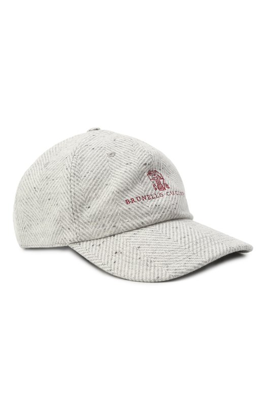 Шерстяная бейсболка Brunello Cucinelli MV4229850 Серый MV4229850