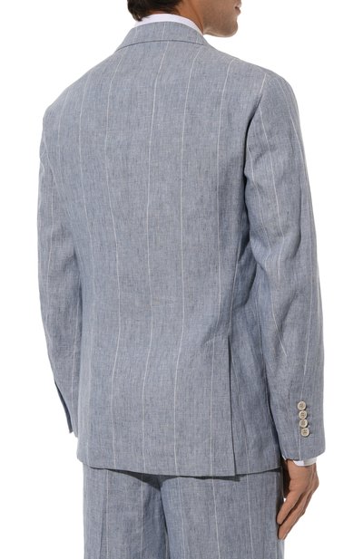 Льняной костюм BRUNELLO CUCINELLI синего цвета по цене 432000 руб., арт. MB400EDNS, фото 5 Льняной костюм BRUNELLO CUCINELLI, арт. MB400EDNS, фото 5