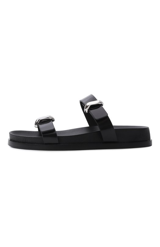 Кожаные шлепанцы Emporio Armani EW004050/AF21961 Чёрный  EW004050/AF21961 Фото 4