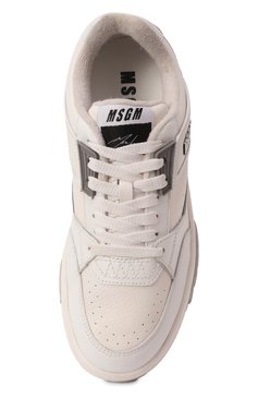 Женские кожаные кеды rck MSGM белого цвета, арт. 3841MDS604/886 | Фото 6 (Материал сплава: Проставлено; Материал внутренний: Текстиль; Драгоценные камни: Проставлено; Материал внешний: Натуральная кожа; Подошва: Платформа; Стили: Кэжуэл; Материал утеплителя: Без утеплителя; Кросс-КТ: Низкие)