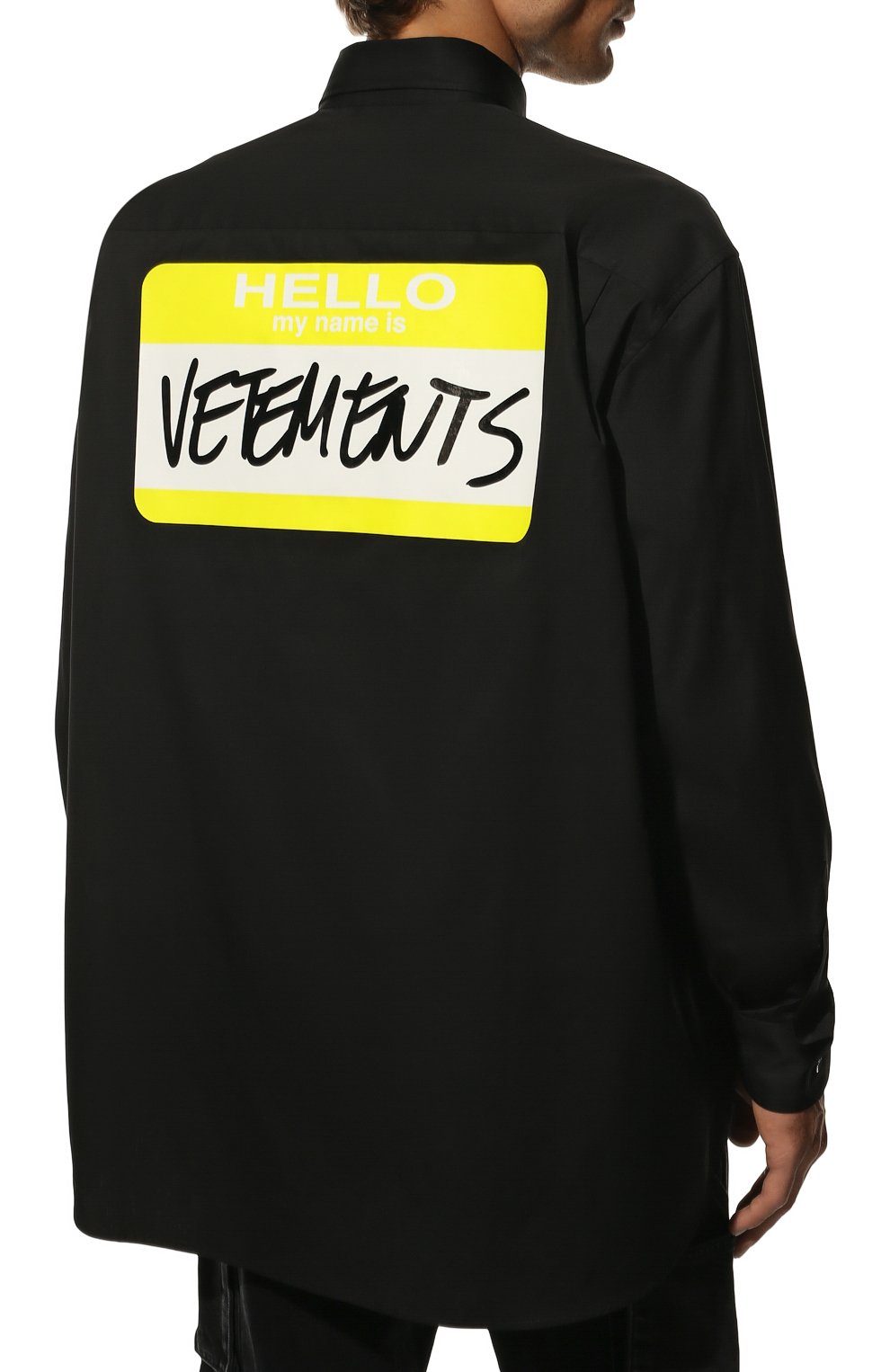 Хлопковая рубашка VETEMENTS, арт. UA53SH500B 1001/M, фото 4