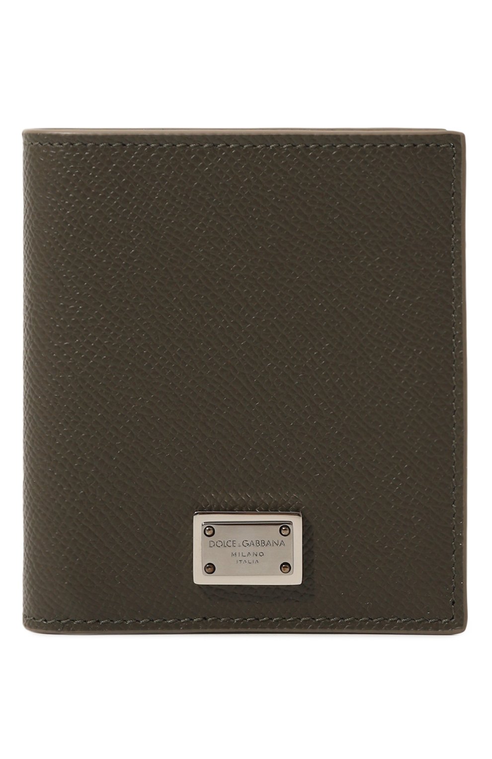 Кожаное портмоне DOLCE & GABBANA хаки цвета по цене 30700 руб., арт. BP3324/AG219, фото 1 Кожаное портмоне DOLCE & GABBANA, арт. BP3324/AG219, фото 1