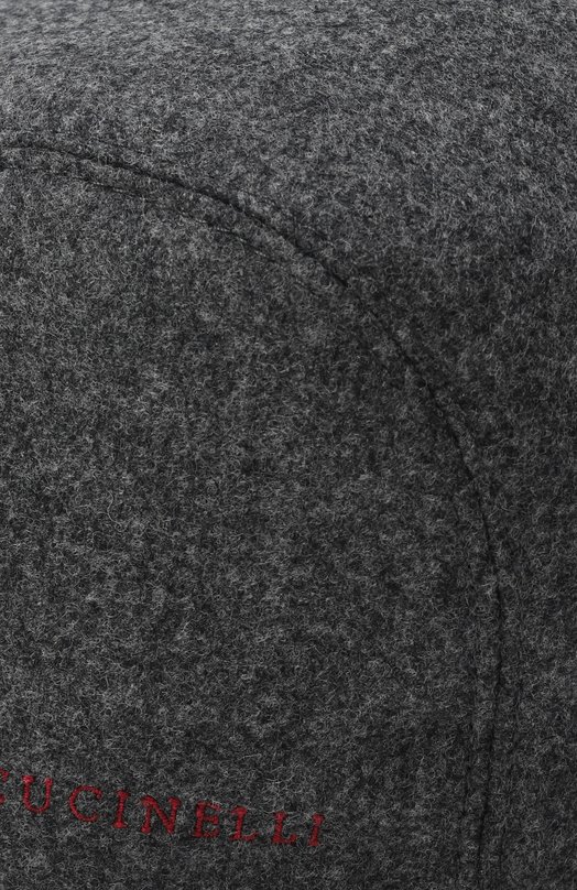 Шерстяная кепка Brunello Cucinelli M038P9961 Серый  M038P9961 Фото 3