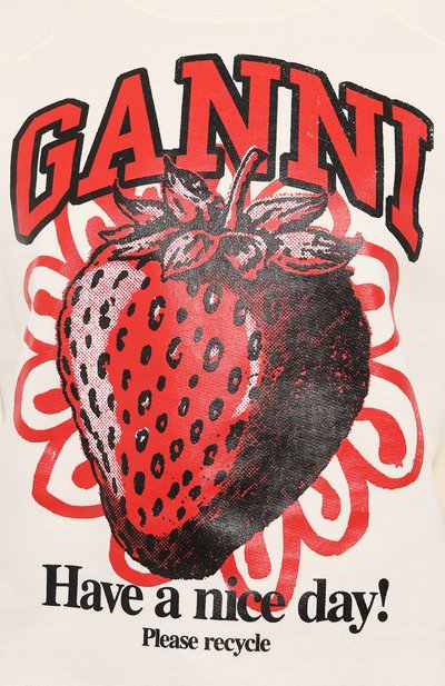 Хлопковый свитшот GANNI, арт. T3764, фото 5