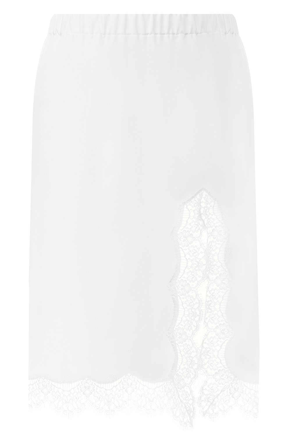 Юбка с кружевной отделкой ERMANNO ERMANNO SCERVINO кремового цвета по цене 24700 руб., арт. 44 T GN10 PRA, фото 1 Юбка с кружевной отделкой ERMANNO ERMANNO SCERVINO, арт. 44 T GN10 PRA, фото 1