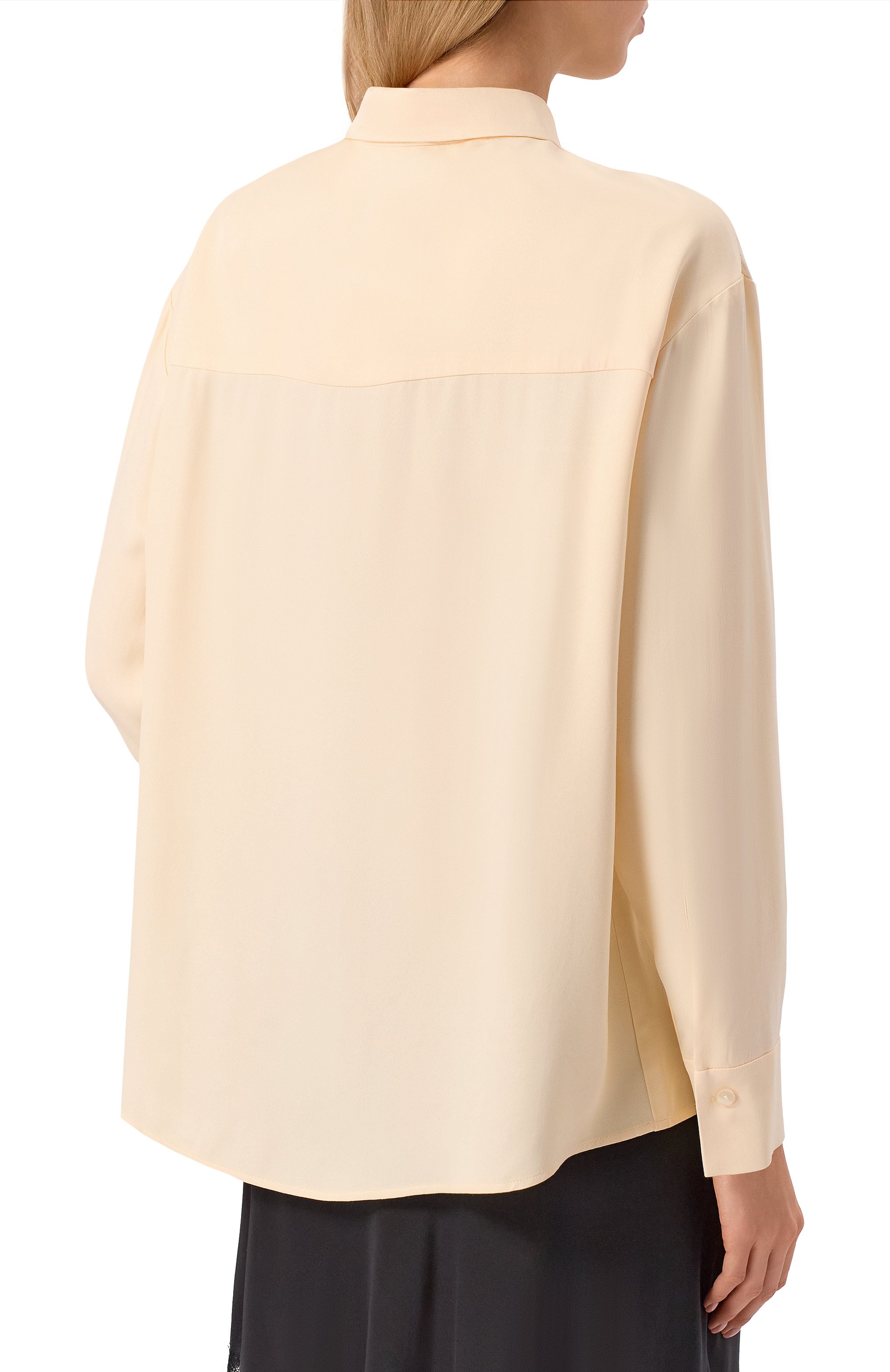 Блузка из вискозы SEVEN LAB кремового цвета по цене 18900 руб., арт. 225-S-W-15-11-024, фото 4 Блузка из вискозы SEVEN LAB, арт. 225-S-W-15-11-024, фото 4