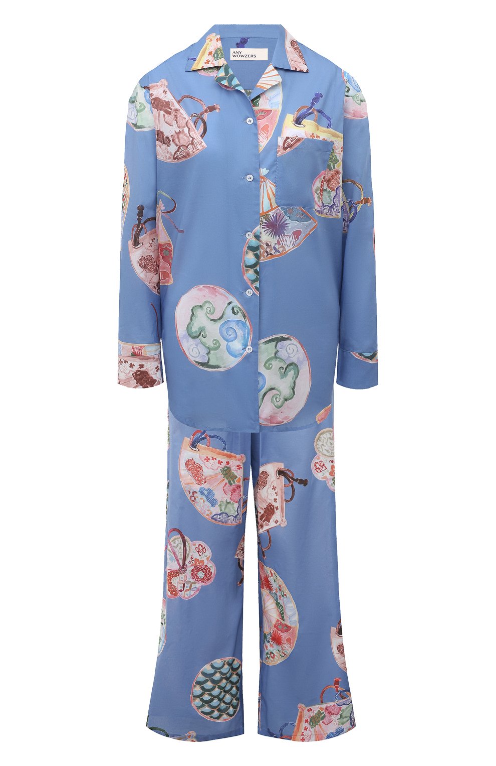 Хлопковая пижама ANY WOWZERS, арт. WKND02-TBLUE, фото 1