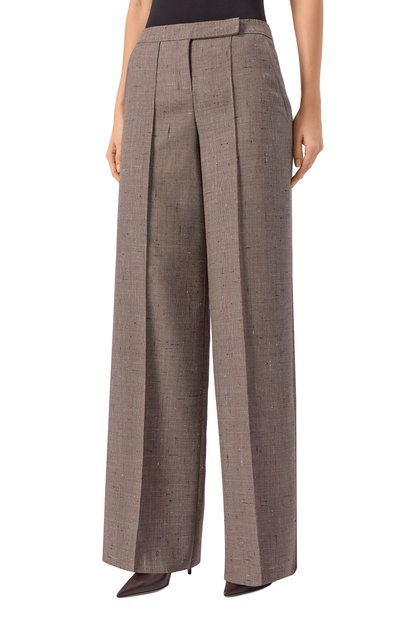 Шерстяные брюки DOROTHEE SCHUMACHER светло-коричневого цвета по цене 76200 руб., арт. 240203, фото 3 Шерстяные брюки DOROTHEE SCHUMACHER, арт. 240203, фото 3