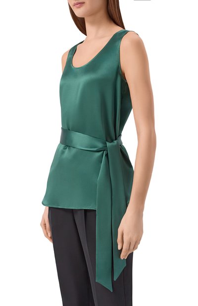 Атласный топ KITON, арт. D51443K03337, фото 3