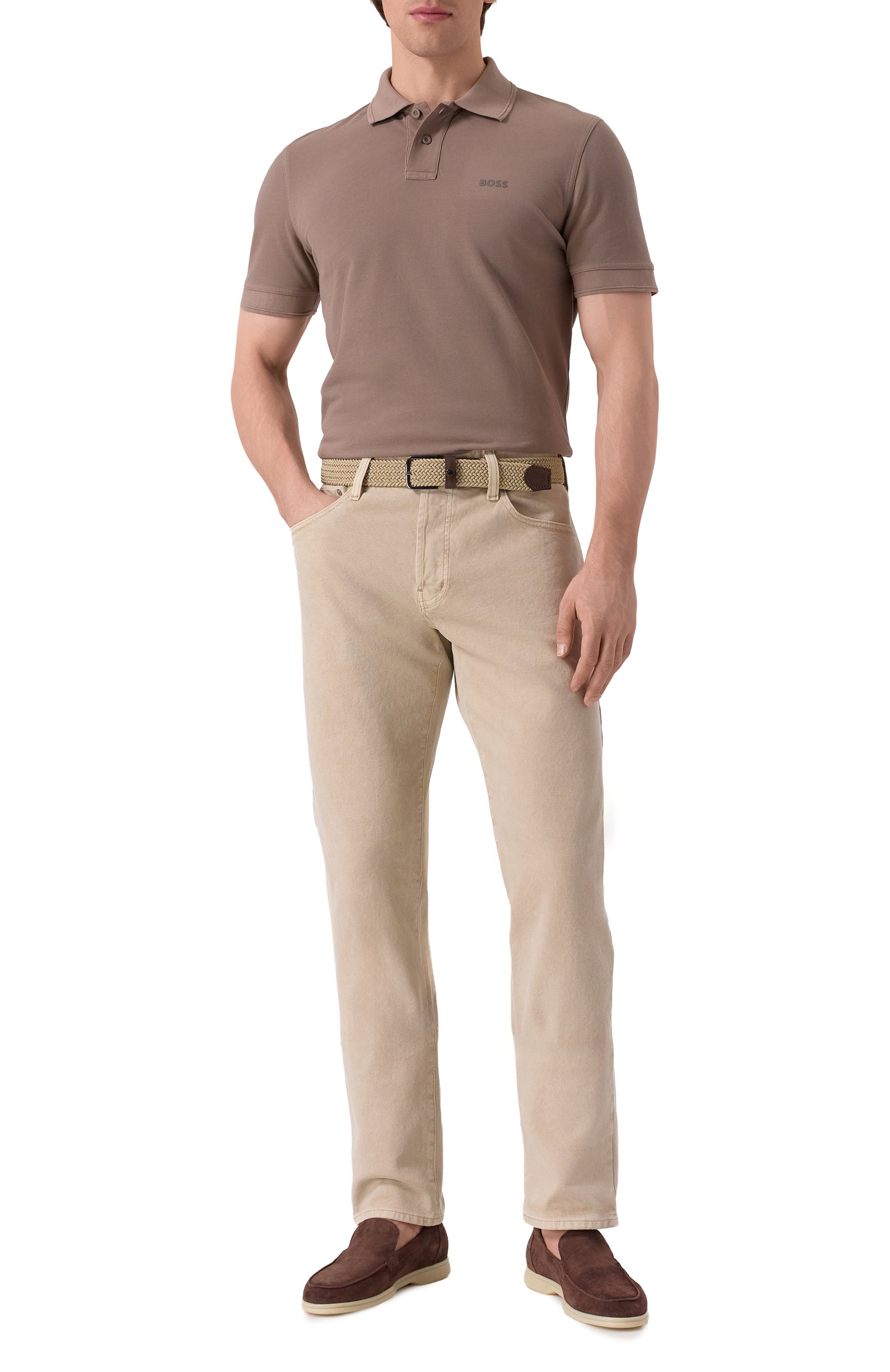 Хлопковое поло BOSS ORANGE, арт. 50507813, фото 2