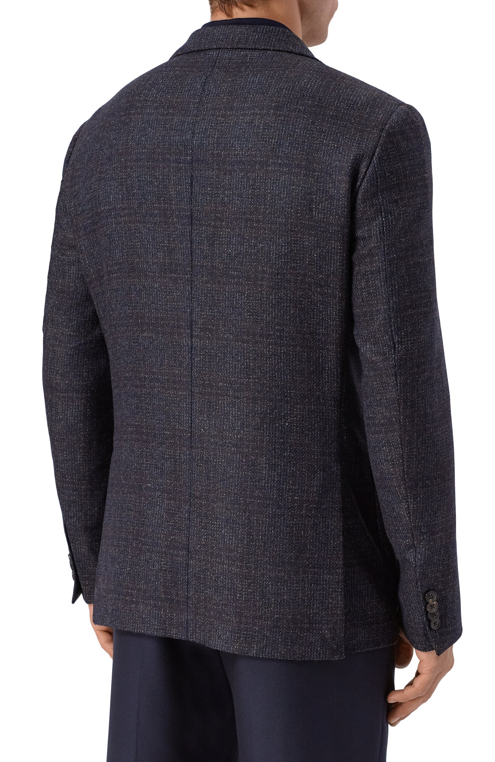 Шерстяной пиджак CORNELIANI темно-синего цвета по цене 129500 руб., арт. 28X009/2A16232, фото 4 Шерстяной пиджак CORNELIANI, арт. 28X009/2A16232, фото 4
