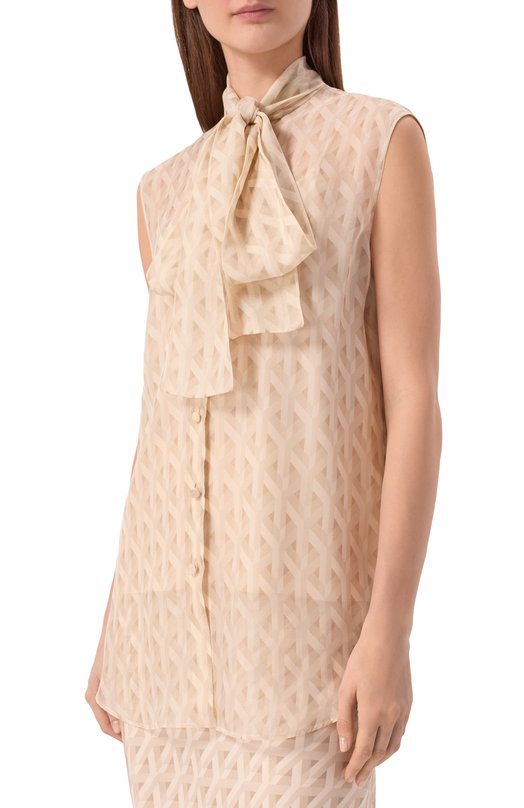 Шелковая блузка MVST M26.2PW.B018/F152 Бежевый  M26.2PW.B018/F152 Фото 3