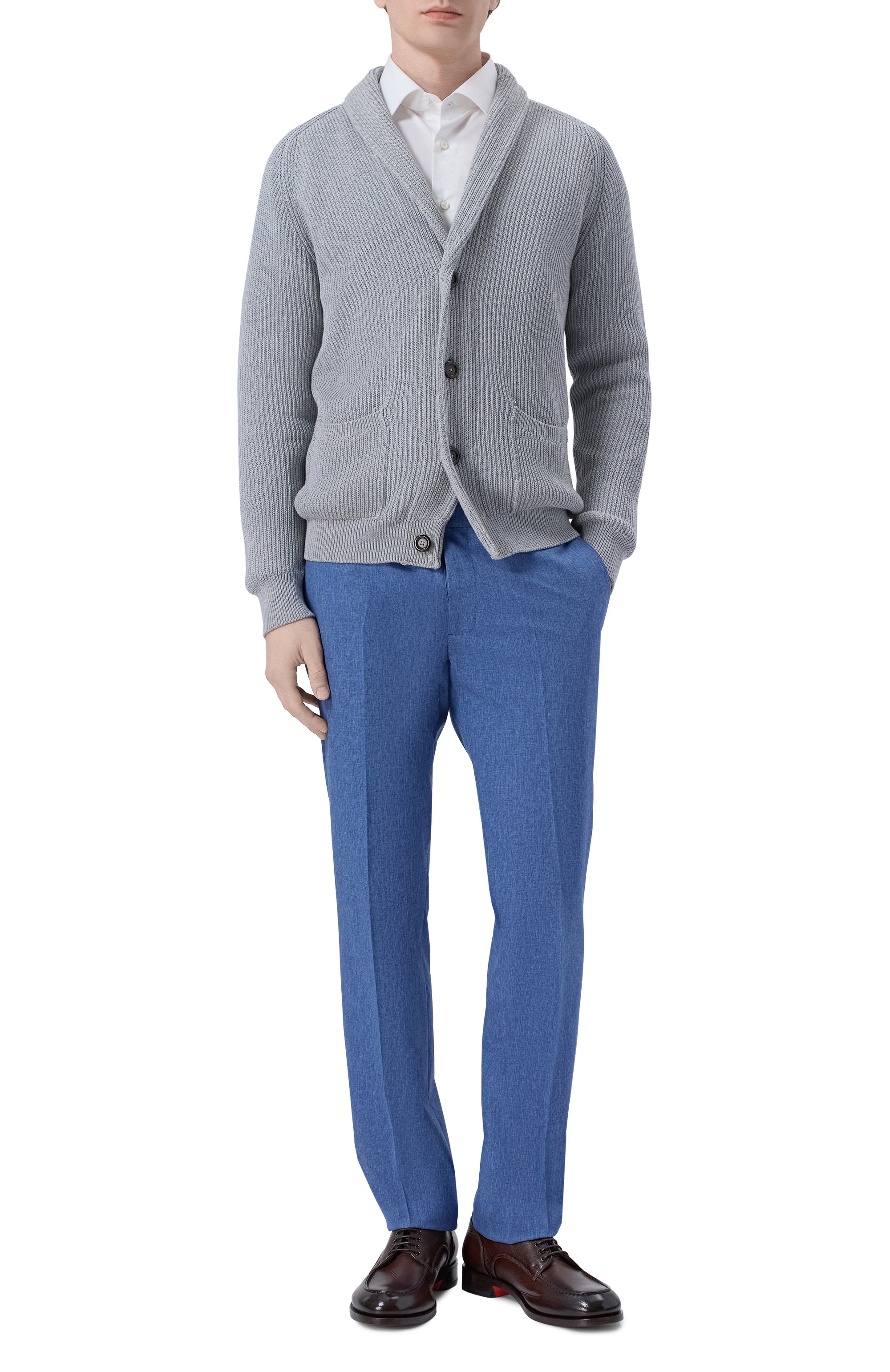 Брюки из шерсти и хлопка ANDREA CAMPAGNA, арт. SC/1/GB1866, фото 2