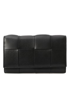 Мужской кожаное портмоне BOTTEGA VENETA черного цвета, арт. 749463/VBWD2 | Фото 1 (Материал: Натуральная кожа; Нос: Не проставлено; Материал сплава: Проставлено)