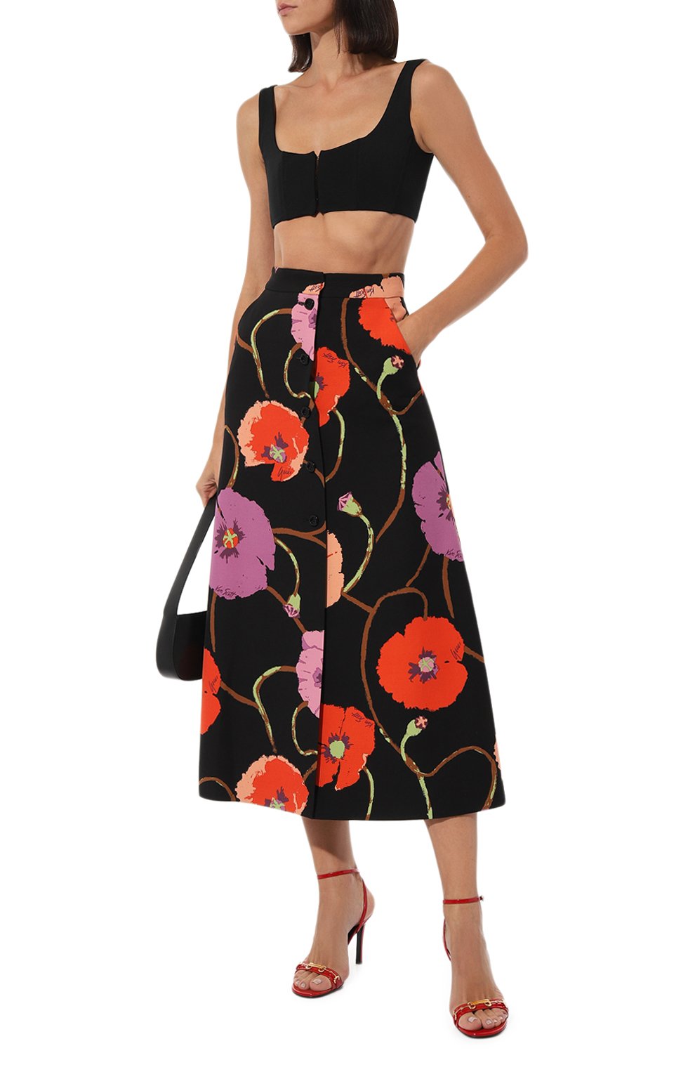 Юбка из шелка и шерсти GUCCI, арт. 643324 ZAGIC, фото 2