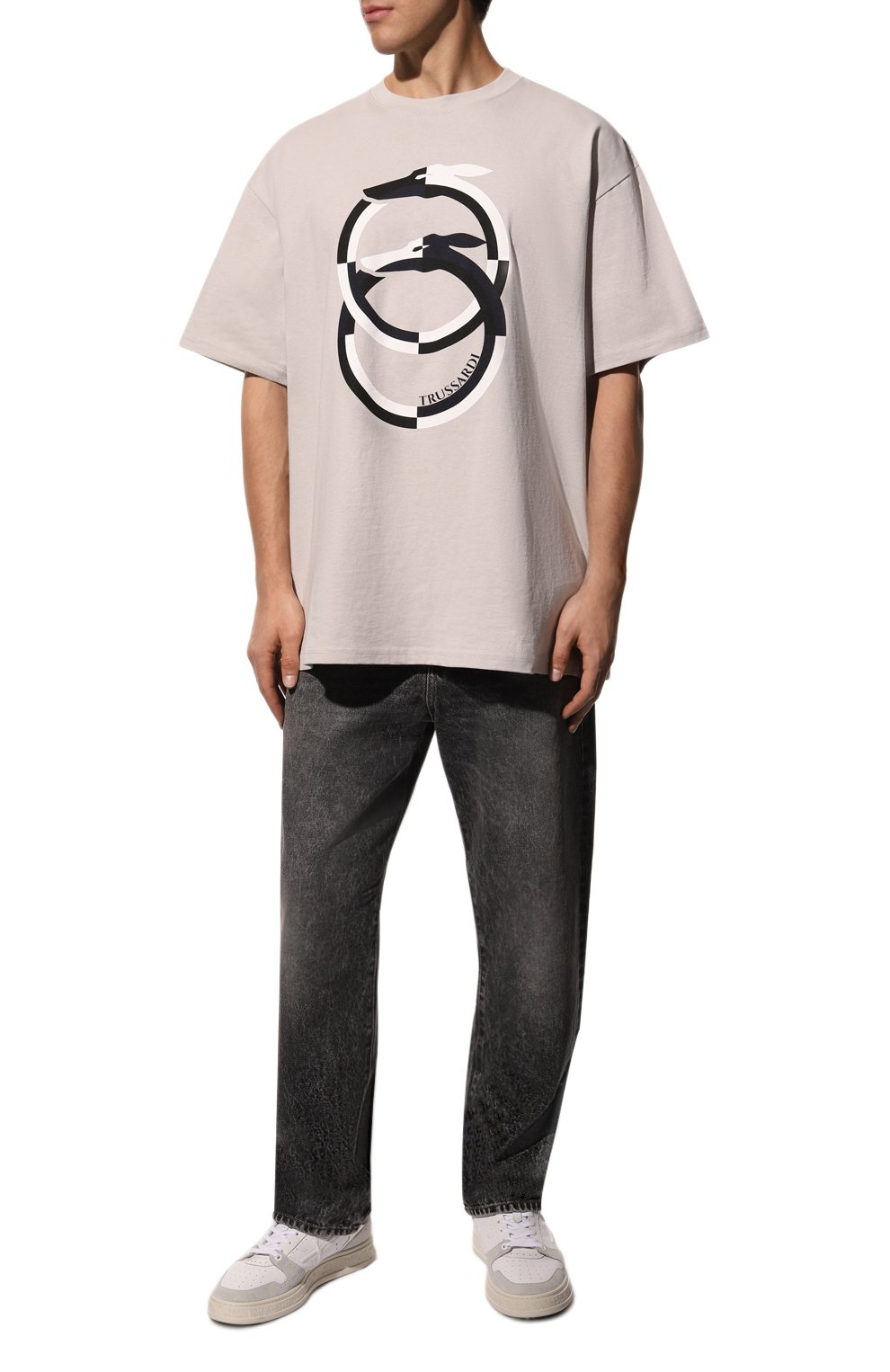 Хлопковая футболка TRUSSARDI, арт. 52T00677-1T006160, фото 2