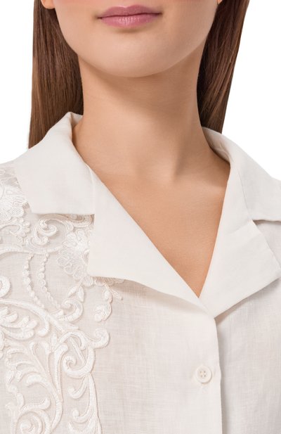 Рубашка изо льна и вискозы MAURIZIO, арт. W07220781, фото 5