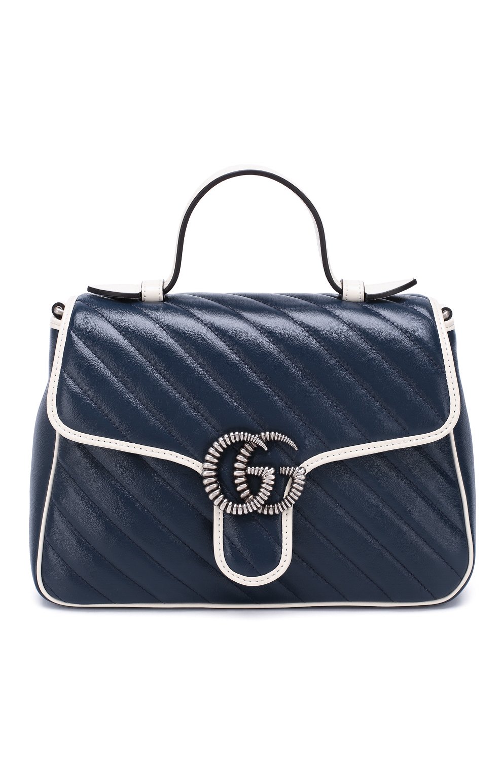 Сумка gg marmont small GUCCI темно-синего цвета по цене 275500 руб., арт. 498110/00LFN, фото 1 Сумка gg marmont small GUCCI, арт. 498110/00LFN, фото 1