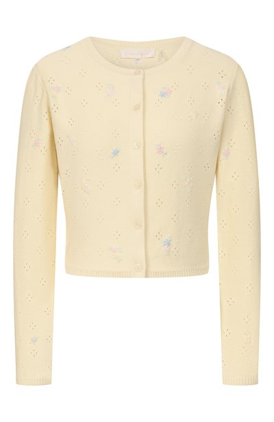 Женский кардиган из хлопка и кашемира LOVE SHACK FANCY, арт. K2282/3415