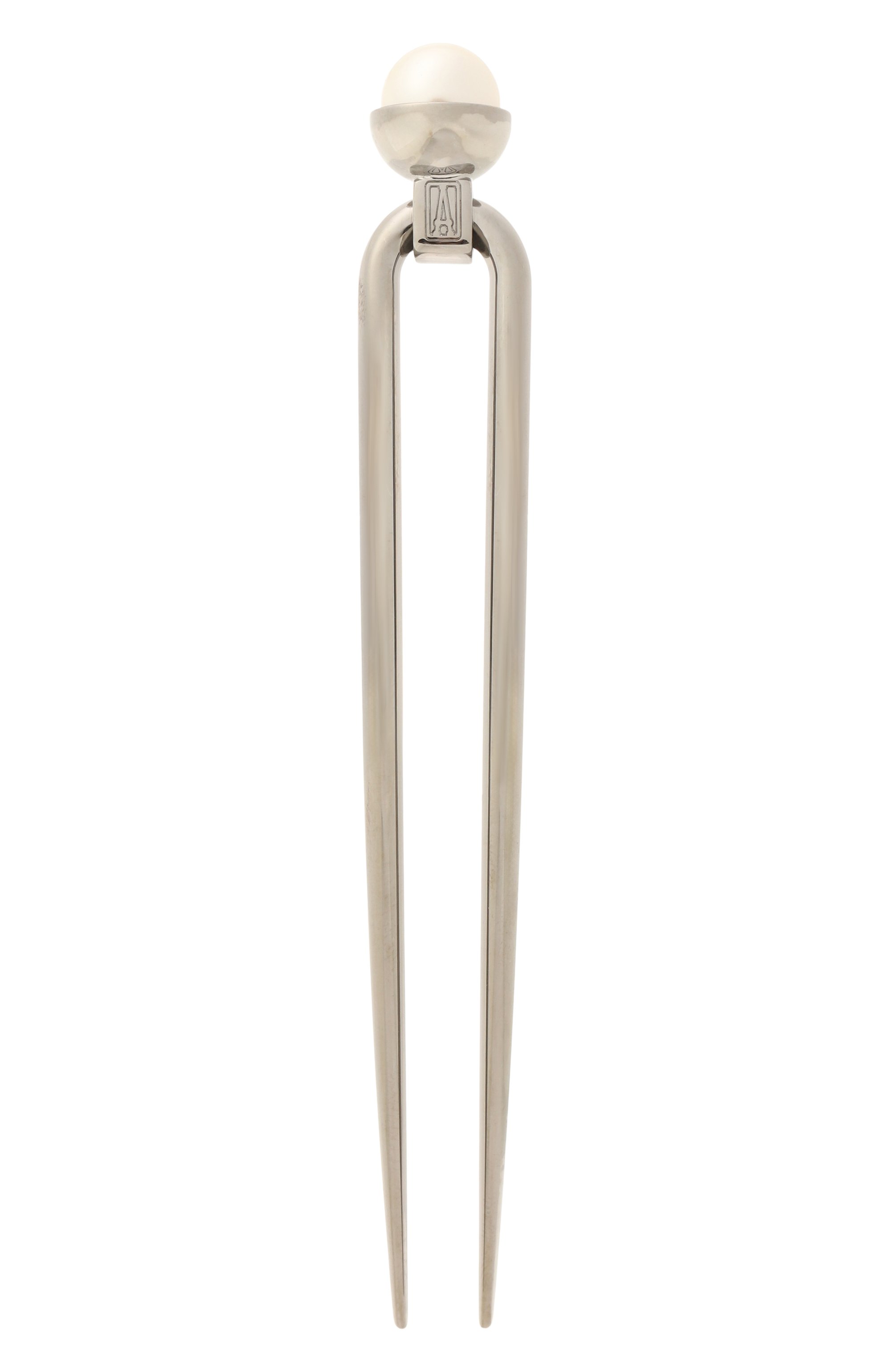 Заколка для волос ALEXANDRE DE PARIS серебряного цвета по цене 29000 руб., арт. NFCH-50443 A, фото 1 Заколка для волос ALEXANDRE DE PARIS, арт. NFCH-50443 A, фото 1