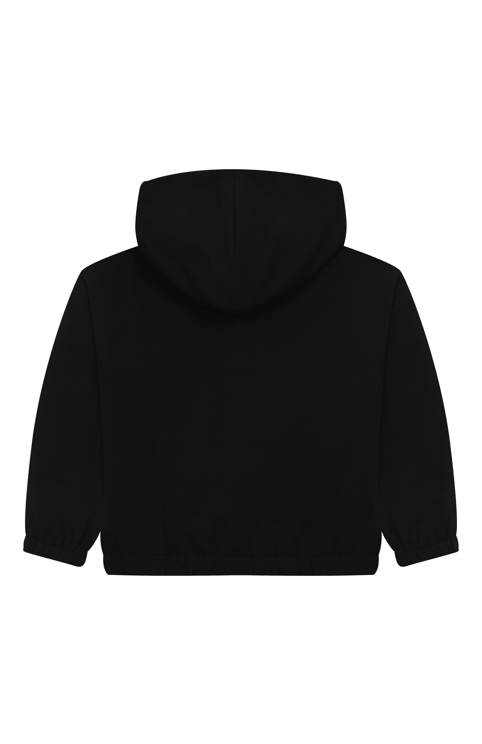 Хлопковое худи MOSCHINO черного цвета по цене 17150 руб., арт. HDF06J/LDA16/4-8, фото 2 Хлопковое худи MOSCHINO, арт. HDF06J/LDA16/4-8, фото 2