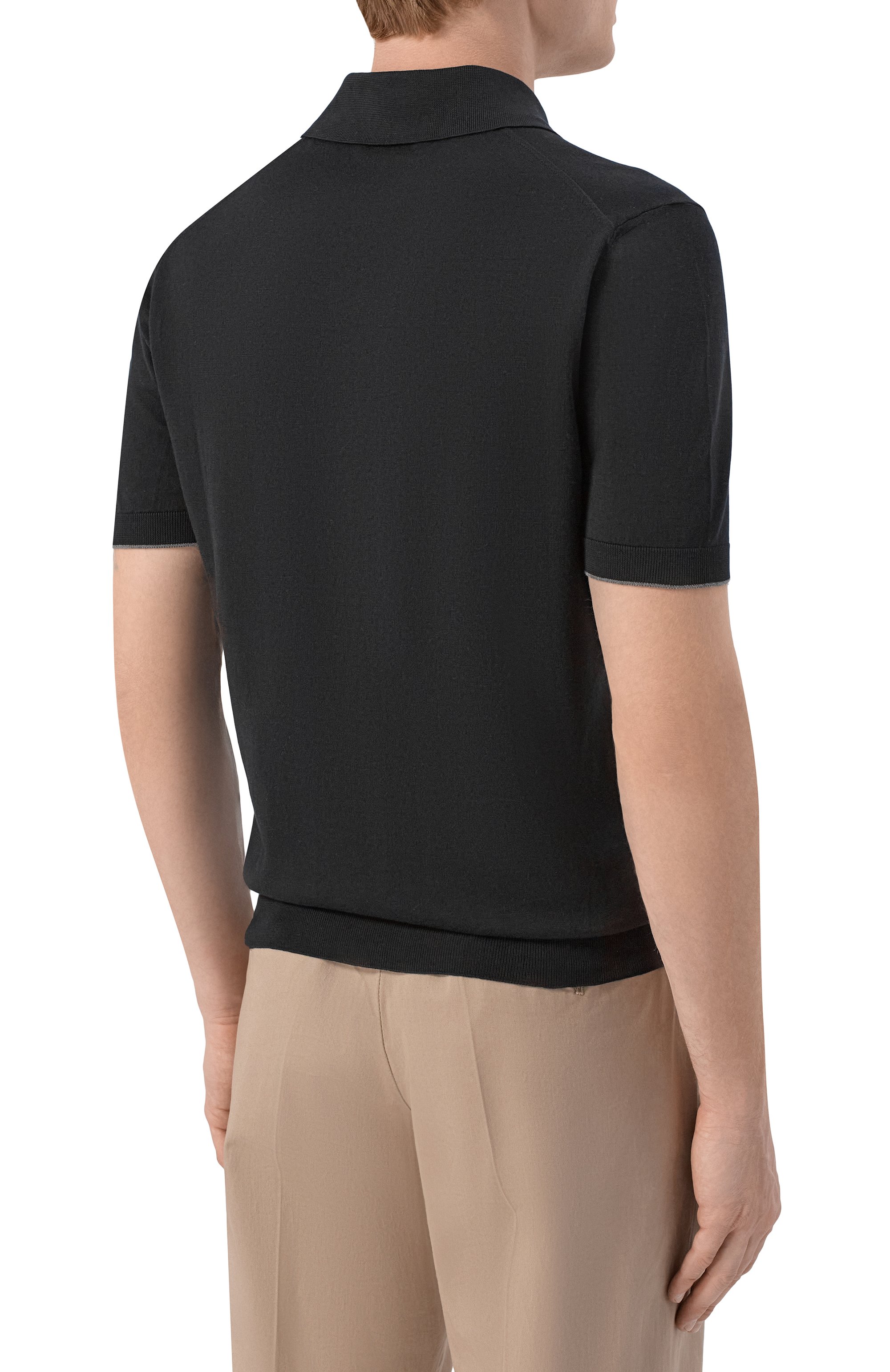 Хлопковое поло BRUNELLO CUCINELLI, арт. M29800195, фото 4