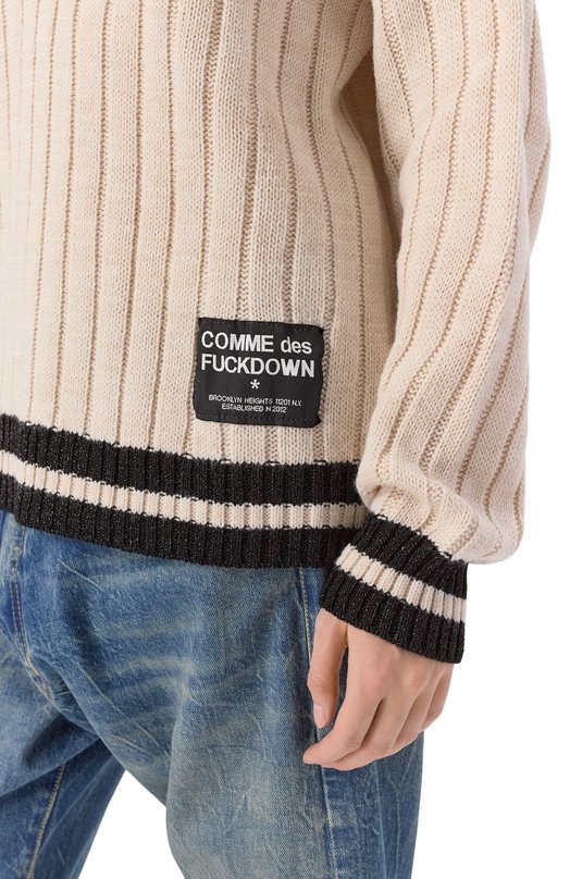 Свитер Comme des Fuckdown CFABW01507 Кремовый  CFABW01507 Фото 5