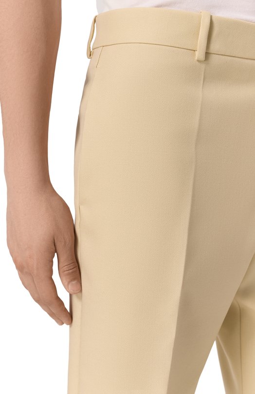Шерстяные шорты Jil Sander J21KA0256/J40005 Жёлтый  J21KA0256/J40005 Фото 5