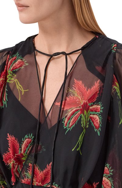 Шелковое платье VALENTINO, арт. 8B3VDMT5/A04, фото 4