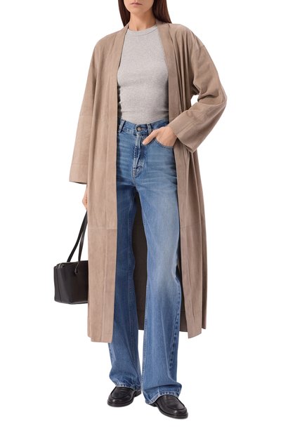 Майка из хлопка и шелка 12 STOREEZ серого цвета по цене 4800 руб., арт. 136694, фото 2 Майка из хлопка и шелка 12 STOREEZ, арт. 136694, фото 2