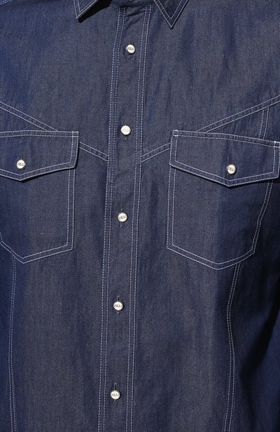 Рубашка из хлопка и льна ZILLI, арт. MFZ-7063-0001/0006, фото 5