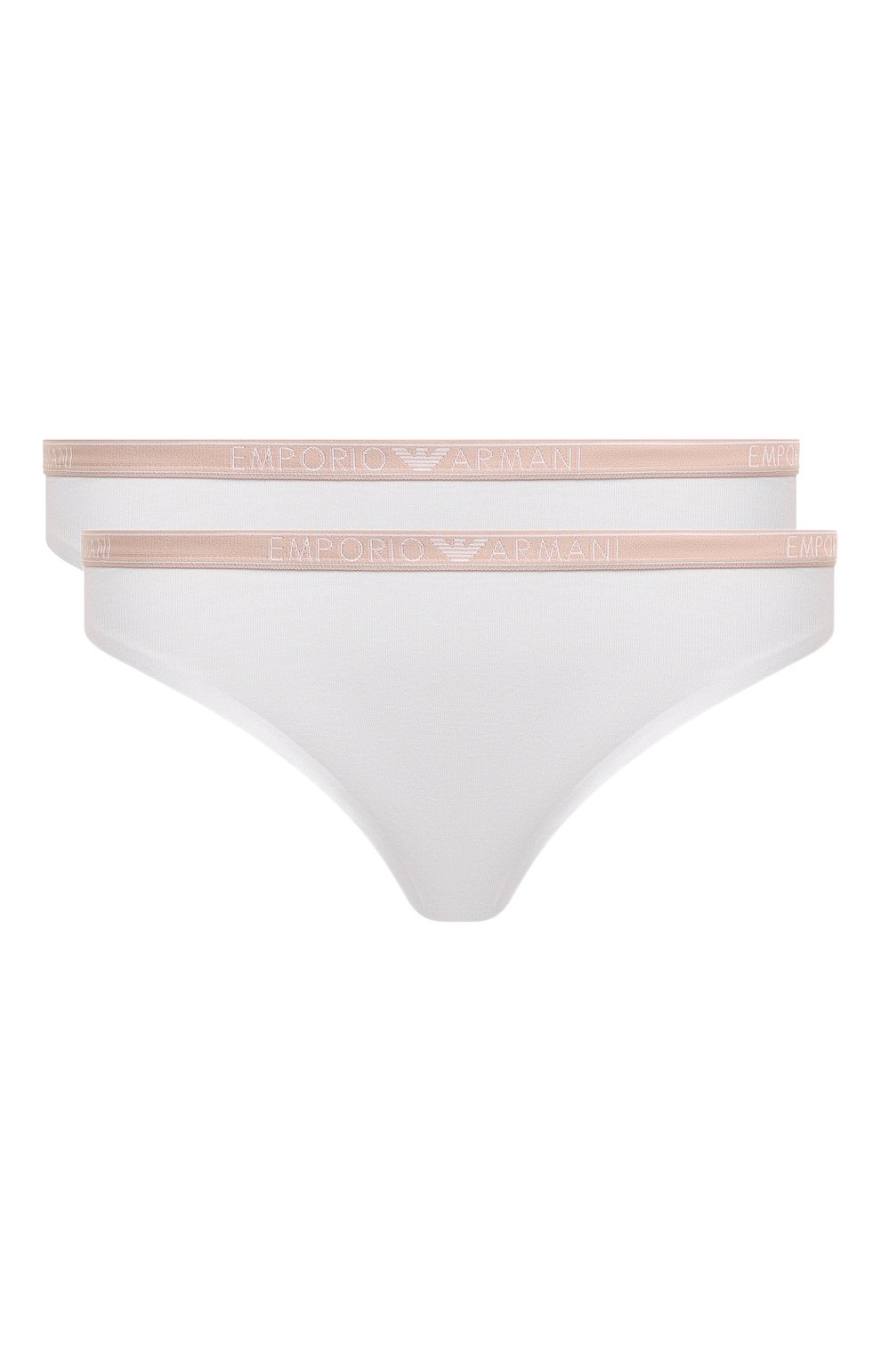 Комплект из двух трусов EMPORIO ARMANI белого цвета по цене 5995 руб., арт. 164752/4F223, фото 1 Комплект из двух трусов EMPORIO ARMANI, арт. 164752/4F223, фото 1