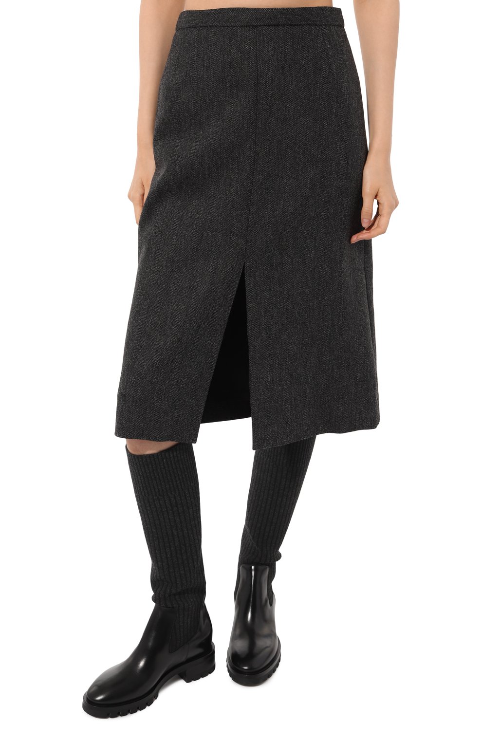 Шерстяная юбка DRIES VAN NOTEN, арт. 232-010809-7245, фото 3