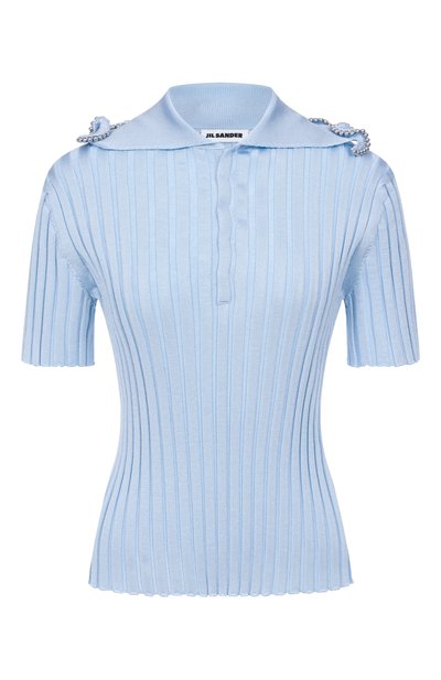 Женское поло из вискозы JIL SANDER, арт. J03GL0114/J18346