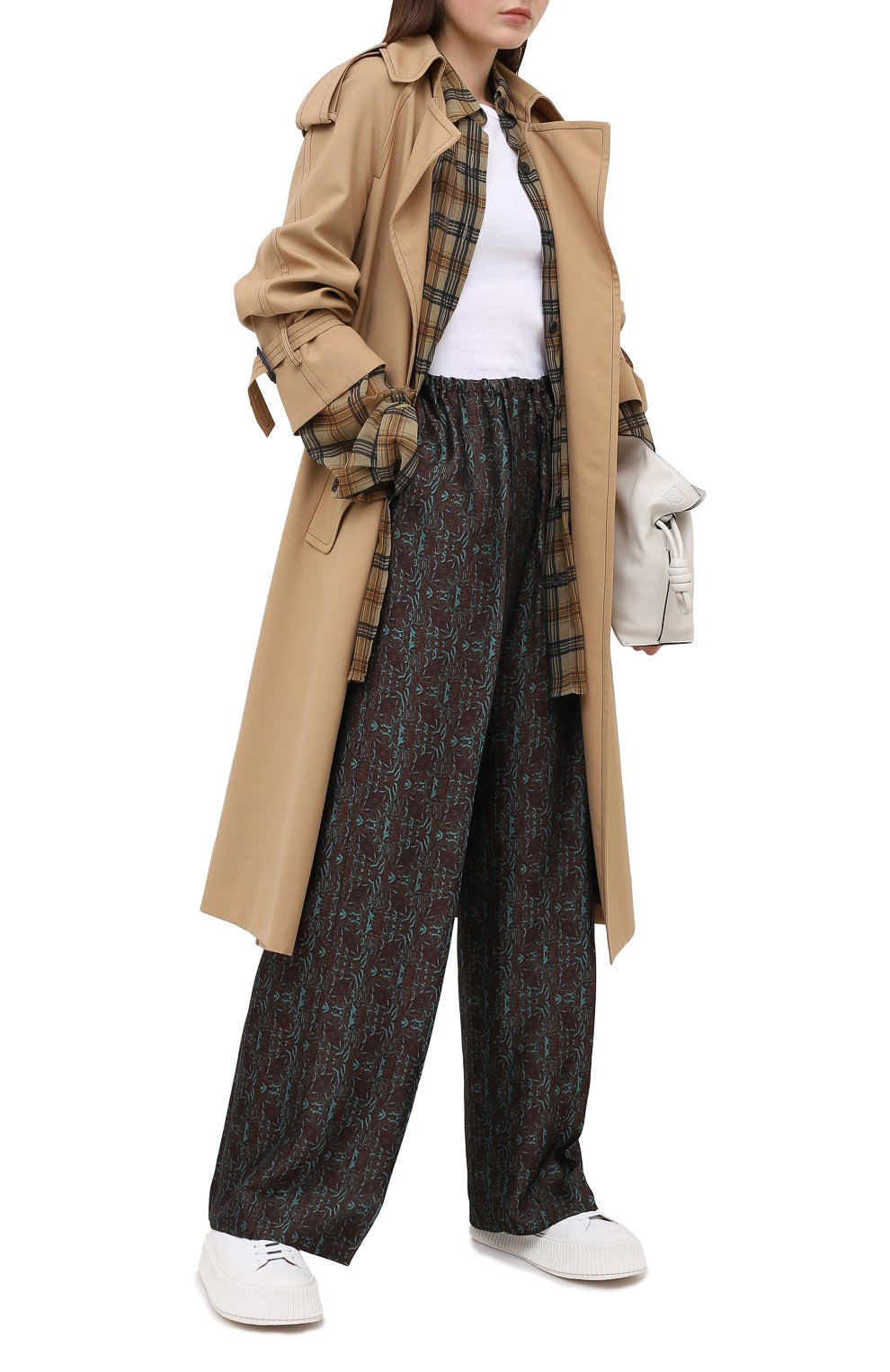 Брюки из вискозы и шелка DRIES VAN NOTEN, арт. 202-30985-1331, фото 3