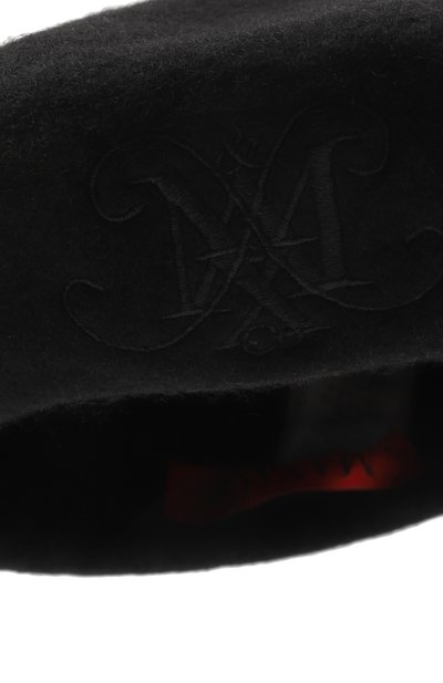 Шерстяной берет MAX&CO черного цвета по цене 7865 руб., арт. MX0245-MX00L, фото 3 Шерстяной берет MAX&CO, арт. MX0245-MX00L, фото 3