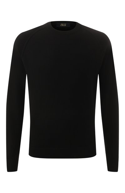 Мужской джемпер из шерсти и шелка ZILLI, арт. KRNR01M0240VDBL00