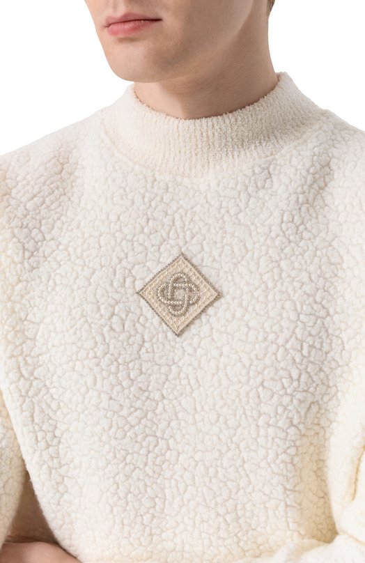 Свитер Casablanca M-AW25-JTP-438-01 Кремовый  M-AW25-JTP-438-01 Фото 5