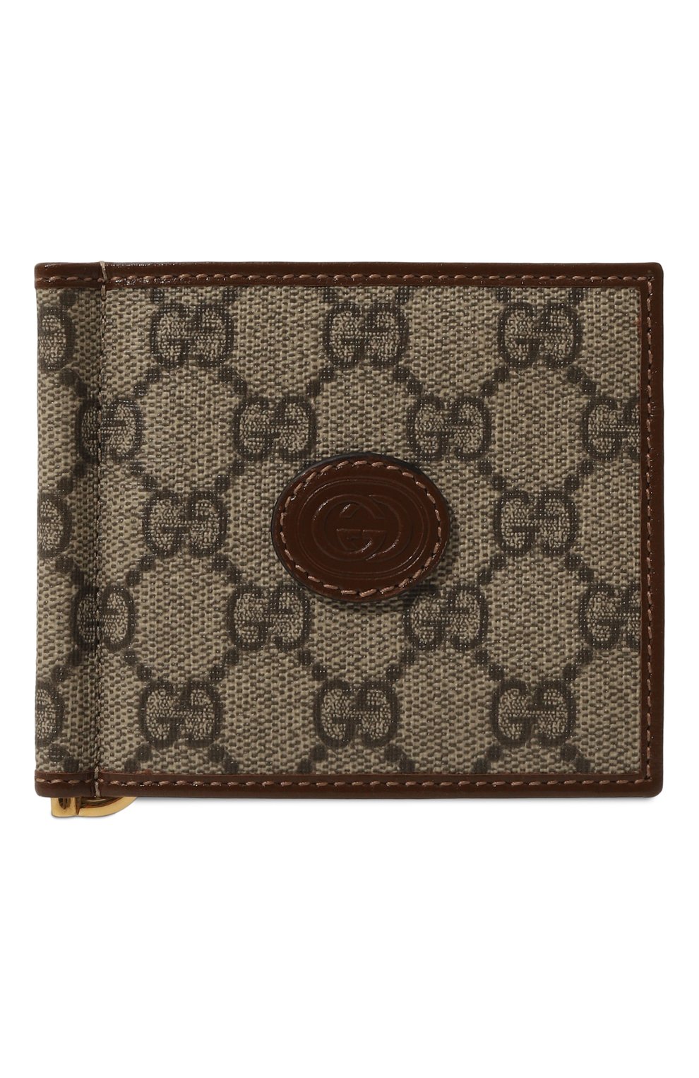 Зажим для купюр GUCCI коричневого цвета по цене 39950 руб., арт. 700686/92TCG, фото 1 Зажим для купюр GUCCI, арт. 700686/92TCG, фото 1