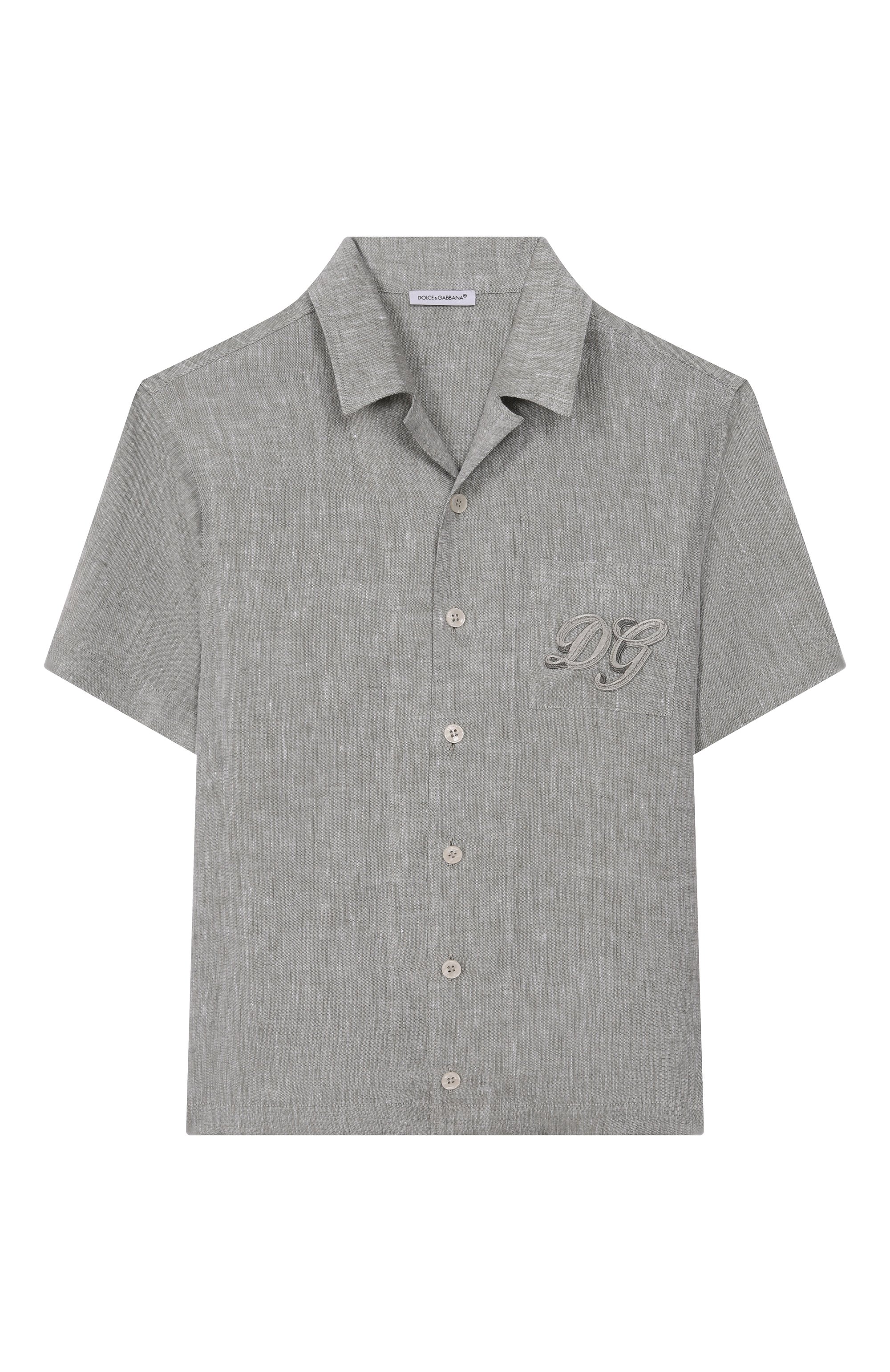 Льняная рубашка DOLCE & GABBANA, арт. L44S24/FU4LG_001, фото 1