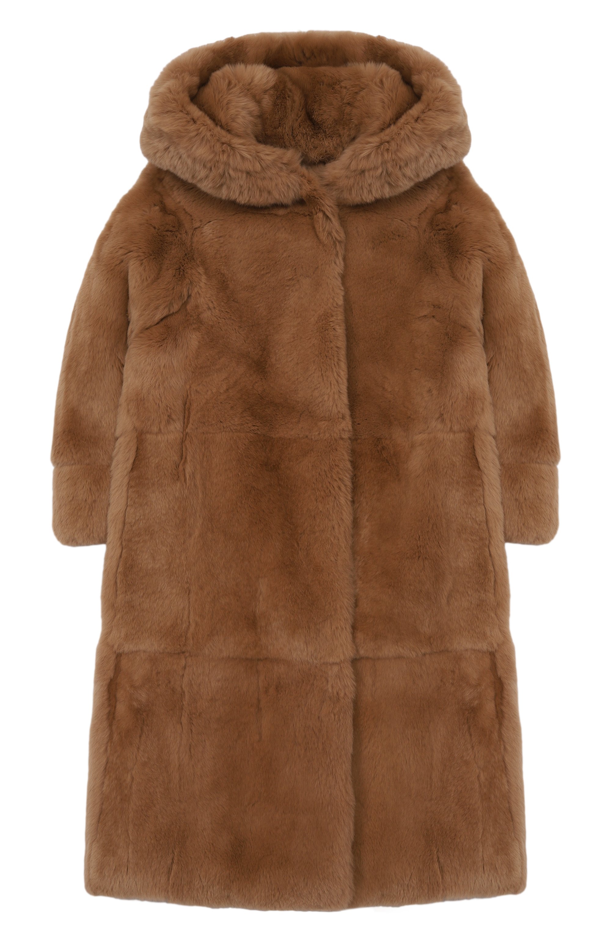 Шуба из кролика YVES SALOMON ENFANT, арт. 21WEM302XXREXX/4-6, фото 1