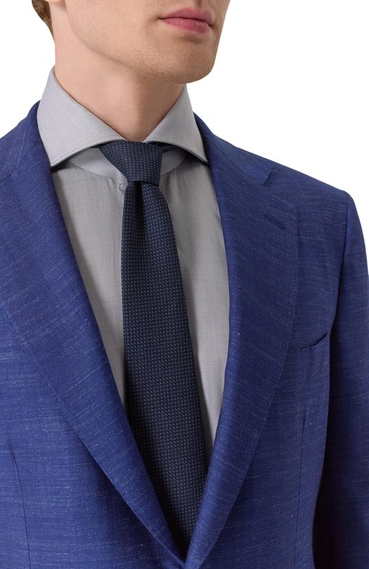 Пиджак из кашемира и шелка Kiton UA81K0600E13_2 Синий  UA81K0600E13_2 Фото 7