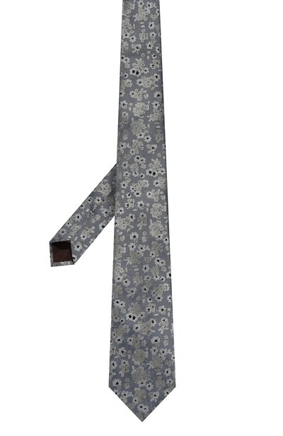 Шелковый галстук CANALI синего цвета по цене 16800 руб., арт. 18/HJ03978, фото 3 Шелковый галстук CANALI, арт. 18/HJ03978, фото 3